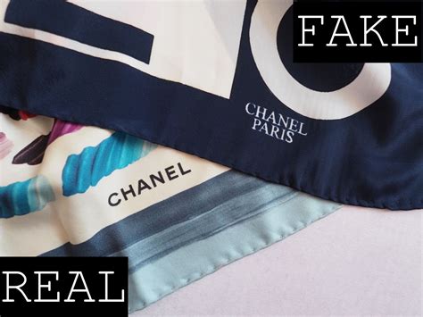 fake vs real chanel scarf